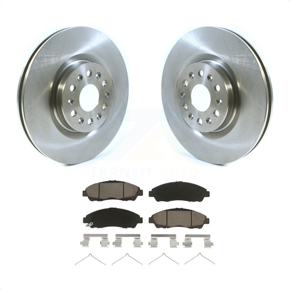 Front Disc Brake Rotors And Ceramic Pads Kit For Cadillac XT5 Buick Enclave XT6 K8C-100488 by Transit Auto