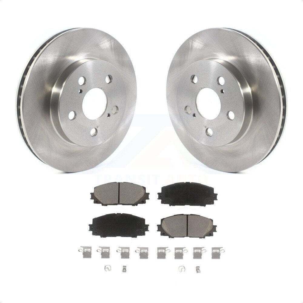 Front Disc Brake Rotors And Ceramic Pads Kit For Toyota Prius Corolla Prime AWD-e K8C-100498 by Transit Auto