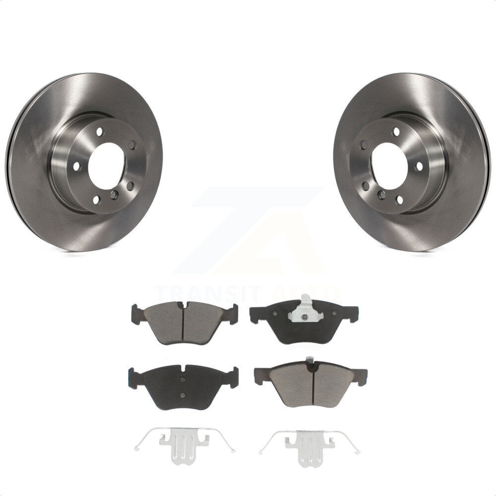 Front Disc Brake Rotors And Ceramic Pads Kit For 2008 BMW 328xi To 08 07 K8C-100507 by Transit Auto