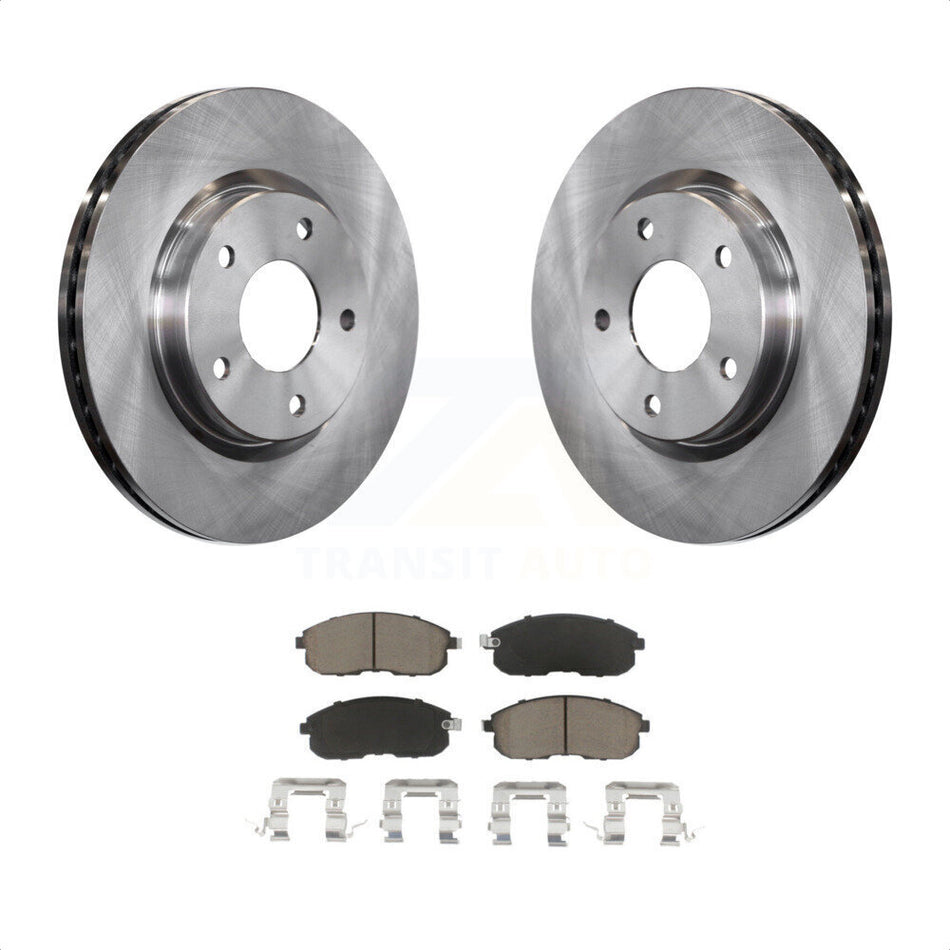 Front Disc Brake Rotors And Ceramic Pads Kit For Nissan Sentra K8C-100520 by Transit Auto