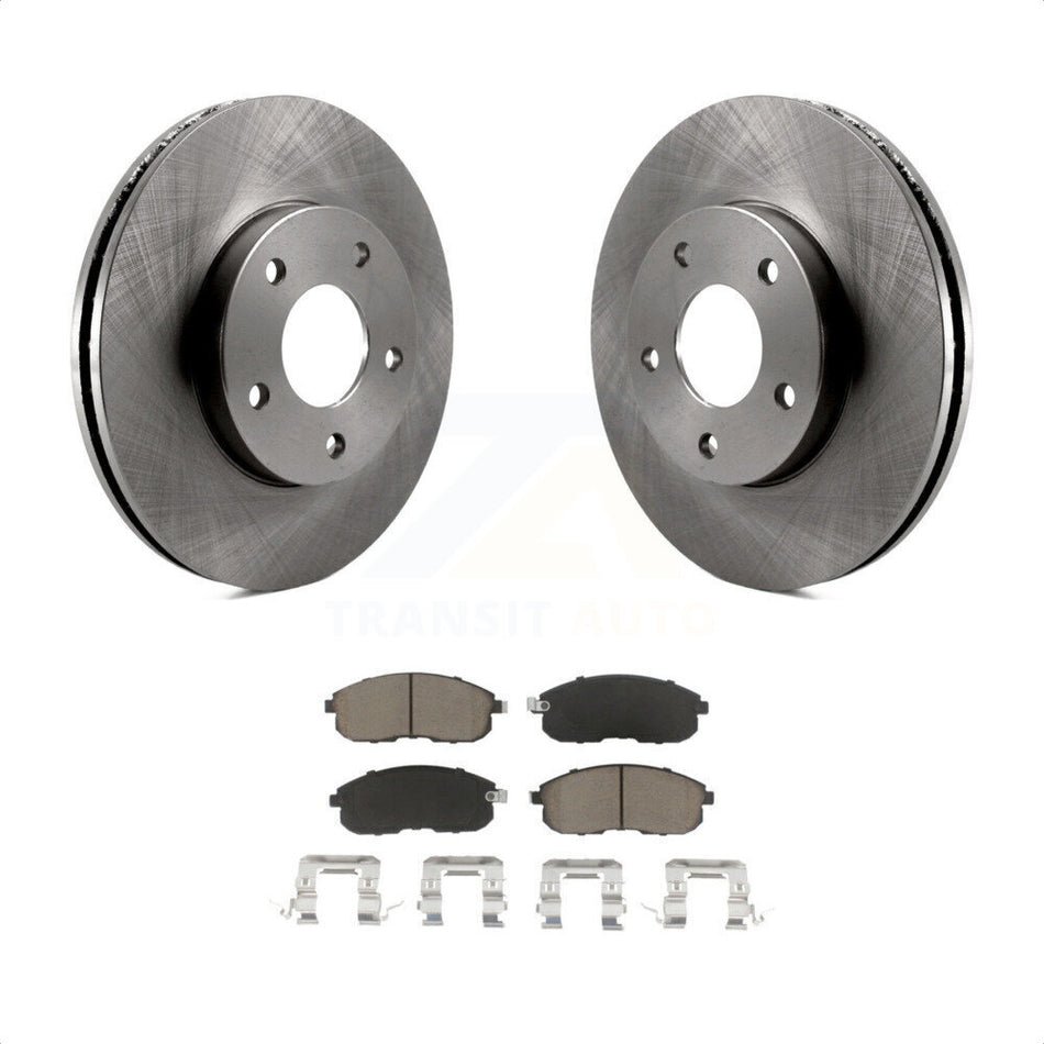 Front Disc Brake Rotors And Ceramic Pads Kit For 2000-2001 Nissan Maxima INFINITI I30 K8C-100522 by Transit Auto