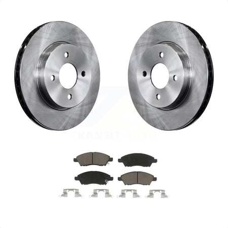 Front Disc Brake Rotors And Ceramic Pads Kit For Nissan Versa Note Micra K8C-100523 by Transit Auto