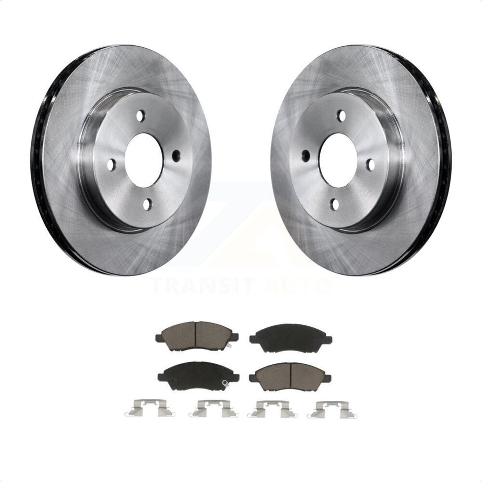 Front Disc Brake Rotors And Ceramic Pads Kit For Nissan Versa Note Micra K8C-100523 by Transit Auto