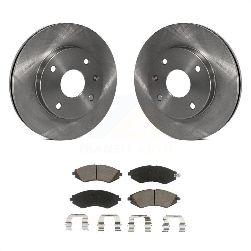 Front Disc Brake Rotors And Ceramic Pads Kit For Suzuki Forenza Reno Chevrolet Optra K8C-100525 by Transit Auto