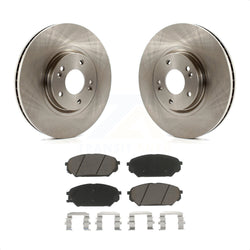 Front Disc Brake Rotors And Ceramic Pads Kit For 2007-2012 Hyundai Veracruz K8C-100527