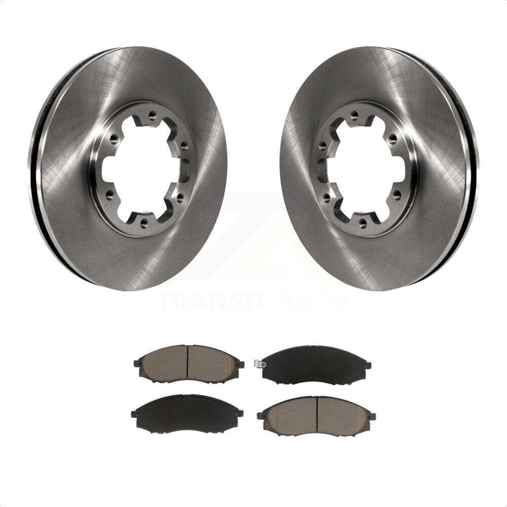 Front Disc Brake Rotors And Ceramic Pads Kit For Nissan Xterra Frontier K8C-100530 by Transit Auto