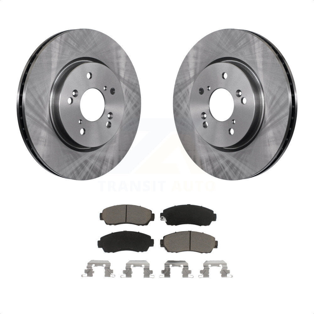 Front Disc Brake Rotors And Ceramic Pads Kit For Honda CR-V Acura RDX Accord Crosstour K8C-100531 by Transit Auto