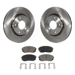 Front Disc Brake Rotors And Ceramic Pads Kit For 2010-2012 Kia Rondo K8C-100535