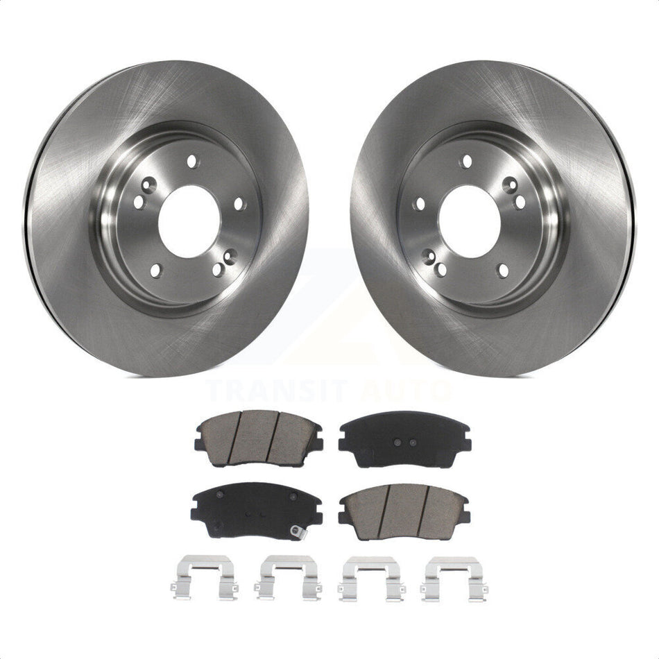 Front Disc Brake Rotors And Ceramic Pads Kit For Hyundai Elantra Tucson Kia Sportage K8C-100537 by Transit Auto