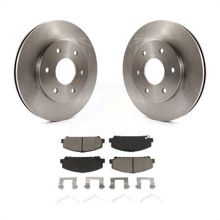 Front Disc Brake Rotors And Ceramic Pads Kit For 2007 INFINITI QX56 With 320mm Diameter Rotor To 03 07 K8C-100542 by Transit Auto