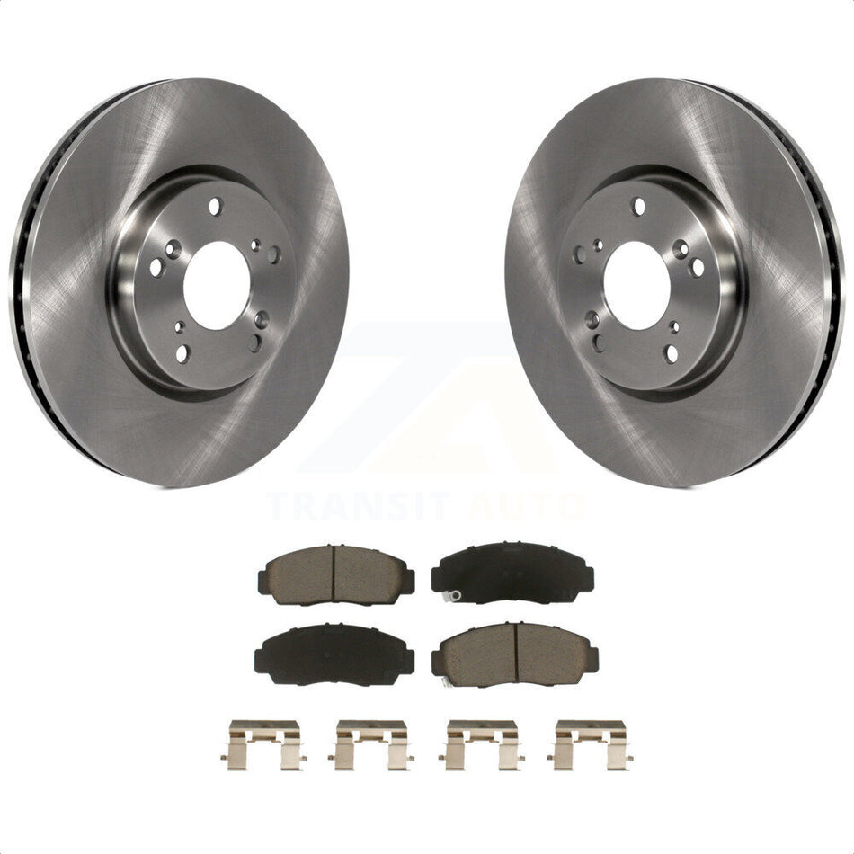 Front Disc Brake Rotors And Ceramic Pads Kit For 2004-2005 Acura TL Automatic transmission K8C-100549 by Transit Auto