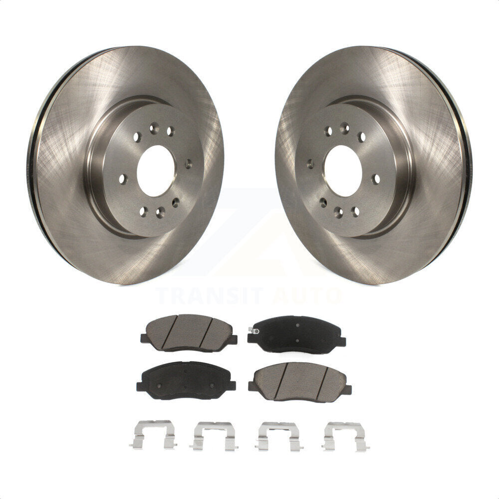 Front Disc Brake Rotors And Ceramic Pads Kit For 2009-2011 Kia Borrego K8C-100555 by Transit Auto