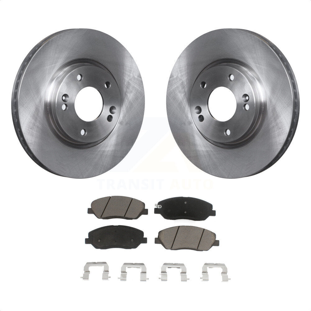 Front Disc Brake Rotors And Ceramic Pads Kit For 2007-2009 Hyundai Santa Fe K8C-100556 by Transit Auto