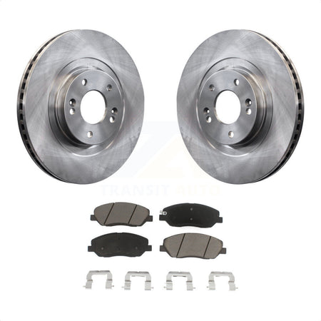 Front Disc Brake Rotors And Ceramic Pads Kit For 2013-2016 Hyundai Santa Fe XL 3.3L K8C-100558 by Transit Auto