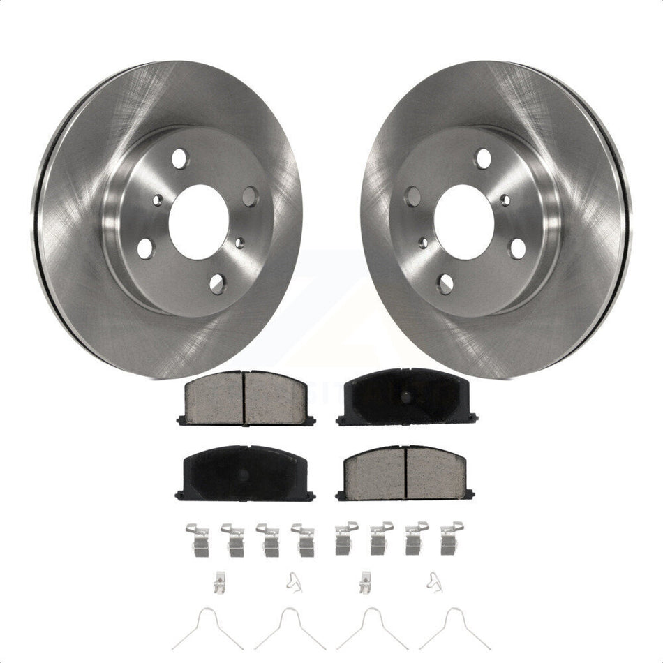 Front Disc Brake Rotors And Ceramic Pads Kit For Toyota Tercel Paseo K8C-100564 by Transit Auto