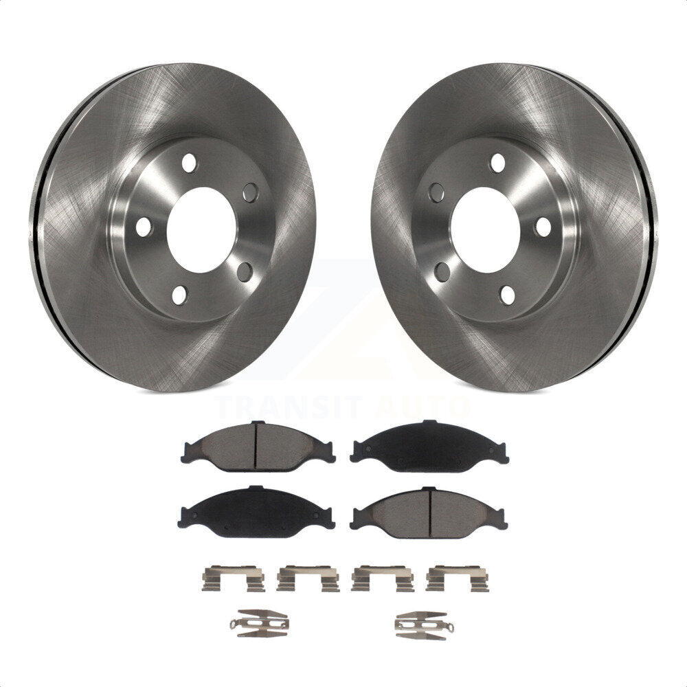 Front Disc Brake Rotors And Ceramic Pads Kit For Ford Mustang K8C-100572 by Transit Auto