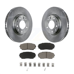 Front Disc Brake Rotors And Ceramic Pads Kit For Ford Edge Mazda CX-7 Lincoln MKX K8C-100582
