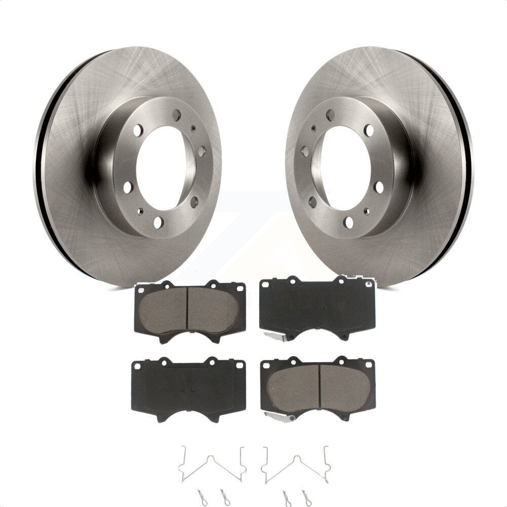 Front Disc Brake Rotors And Ceramic Pads Kit For Toyota Tacoma 4Runner FJ Cruiser K8C-100586 by Transit Auto