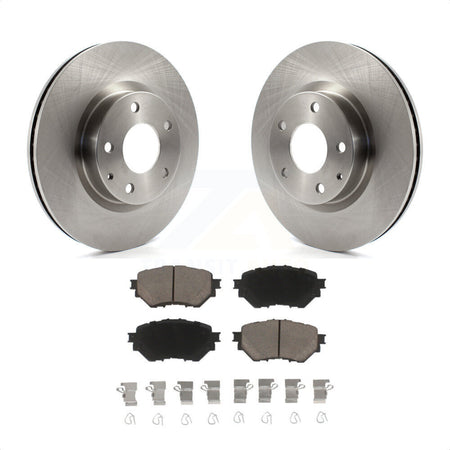 Front Disc Brake Rotors And Ceramic Pads Kit For Mazda 3 Sport Vehicles Manufactured In Mexico 2.5L K8C-100593 by Transit Auto