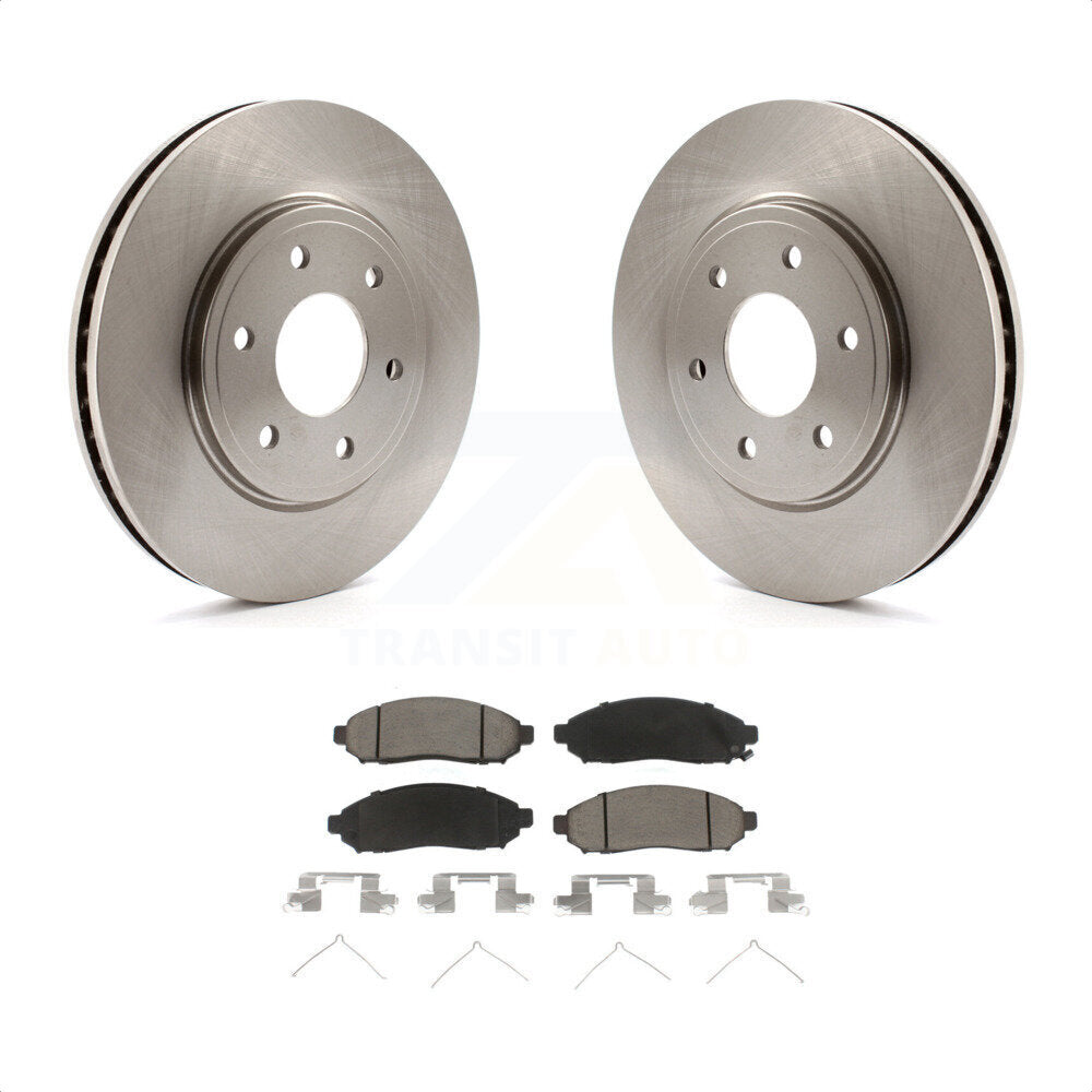 Front Disc Brake Rotors And Ceramic Pads Kit For Nissan Frontier Suzuki Equator 2.5L K8C-100598 by Transit Auto