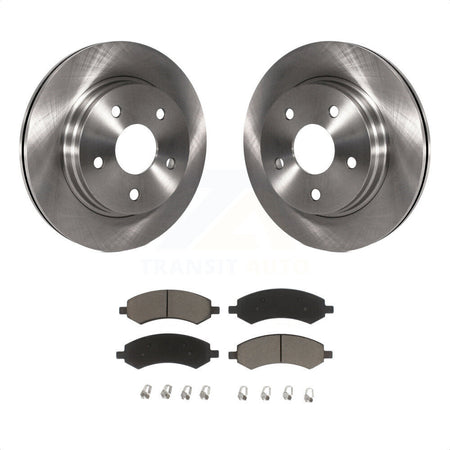 Front Disc Brake Rotors And Ceramic Pads Kit For Ram 1500 Dodge Classic Durango Chrysler Aspen K8C-100606 by Transit Auto