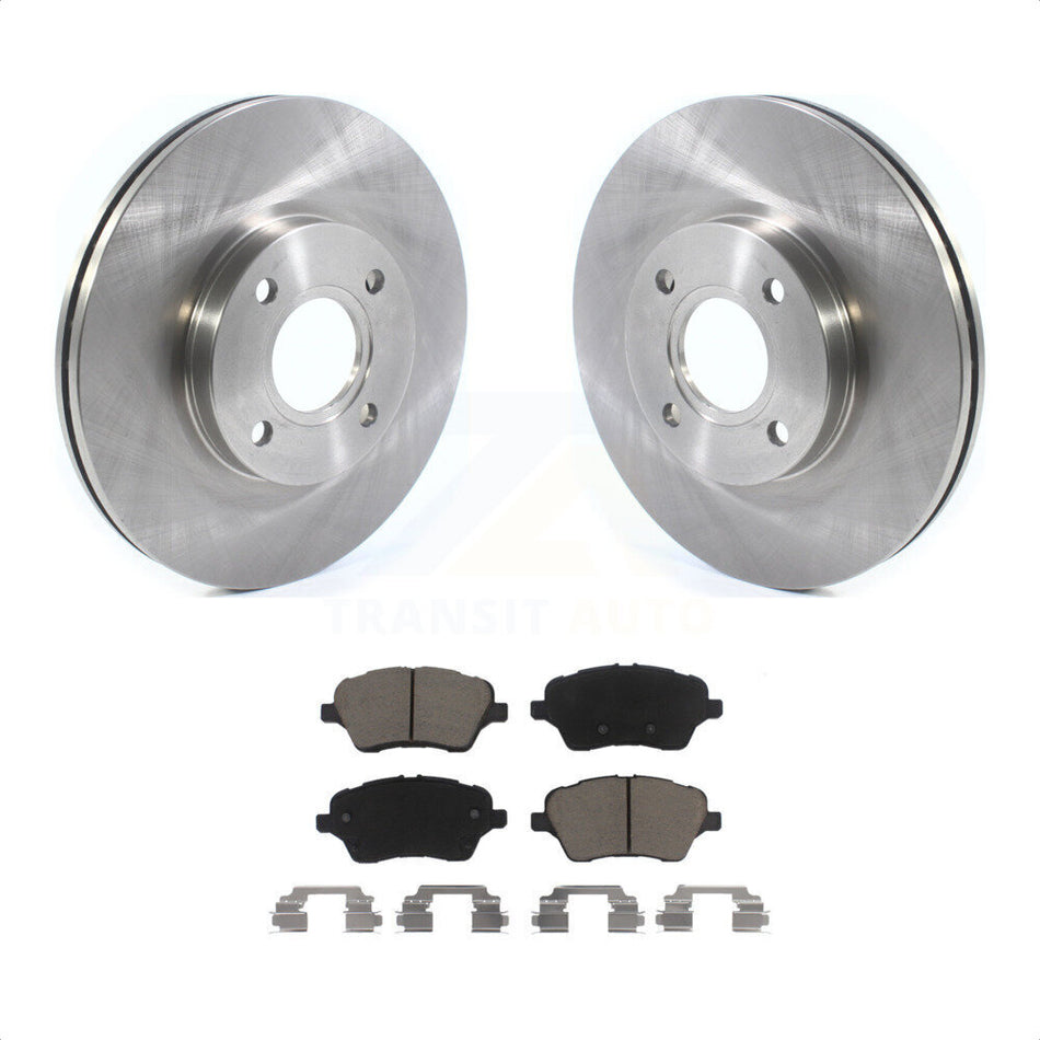 Front Disc Brake Rotors And Ceramic Pads Kit For 2014-2019 Ford Fiesta ST K8C-100615 by Transit Auto