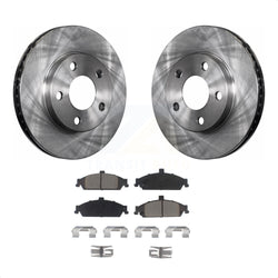 Front Disc Brake Rotors And Ceramic Pads Kit For Chevrolet Pontiac Grand Am Malibu Oldsmobile Alero Classic Cutlass K8C-100619