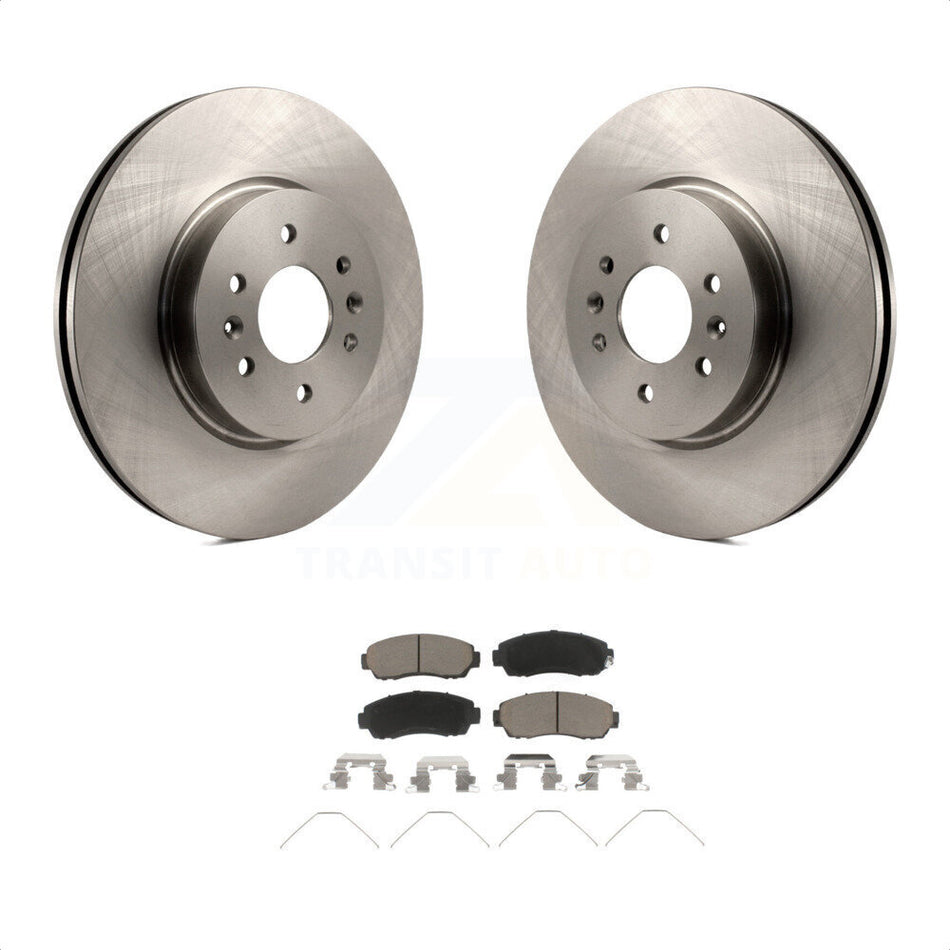 Front Disc Brake Rotors And Ceramic Pads Kit For 2011-2014 Honda Odyssey K8C-100630 by Transit Auto