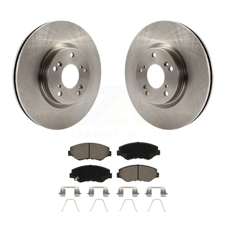 Front Disc Brake Rotors And Ceramic Pads Kit For Honda Civic CR-V Acura ILX K8C-100636 by Transit Auto