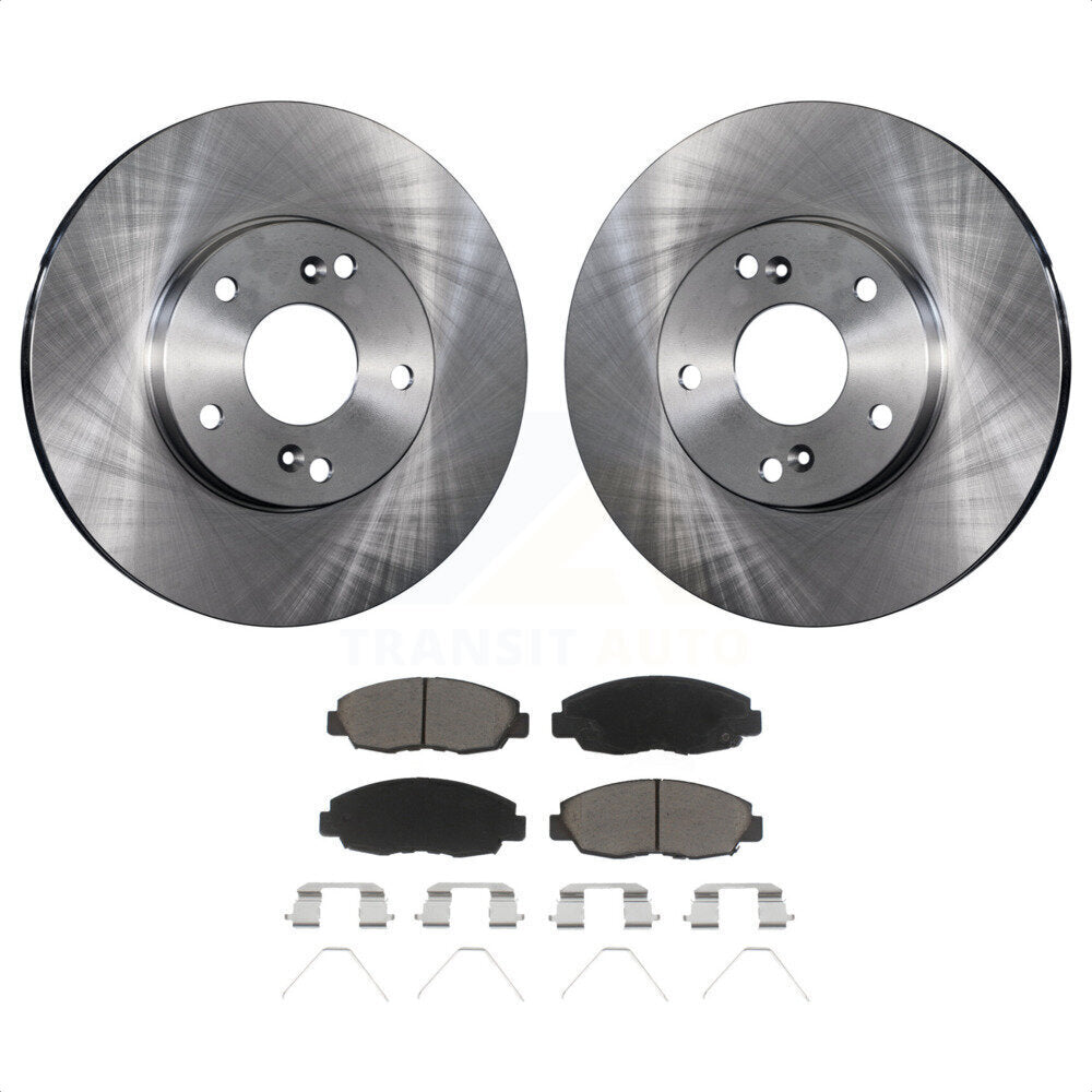 Front Disc Brake Rotors And Ceramic Pads Kit For 2014-2015 Honda Civic Touring K8C-100637 by Transit Auto