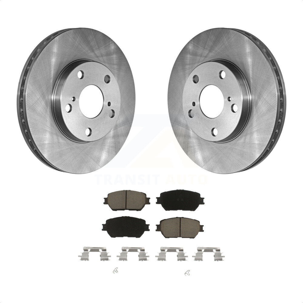 Front Disc Brake Rotors And Ceramic Pads Kit For Toyota Camry K8C-100640 by Transit Auto