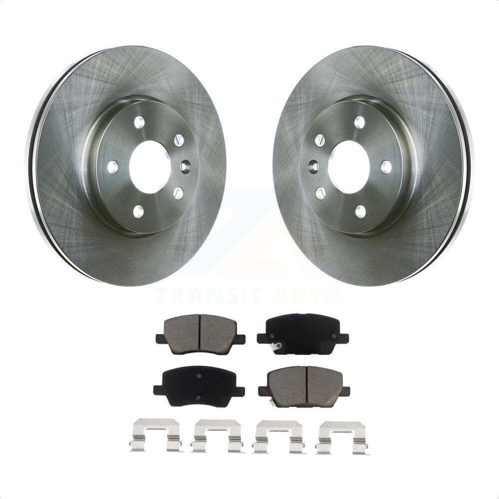 Front Disc Brake Rotors And Ceramic Pads Kit For 2018-2020 Chevrolet Sonic K8C-100646 by Transit Auto