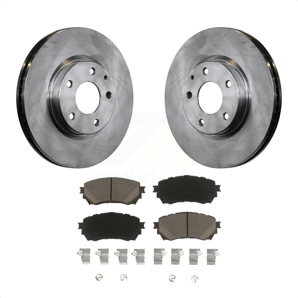 Front Disc Brake Rotors And Ceramic Pads Kit For Mazda 6 K8C-100661 by Transit Auto