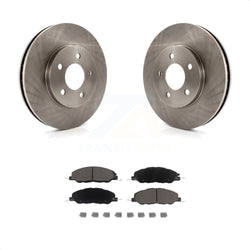 Front Disc Brake Rotors And Ceramic Pads Kit For 2005-2010 Ford Mustang Base K8C-100672