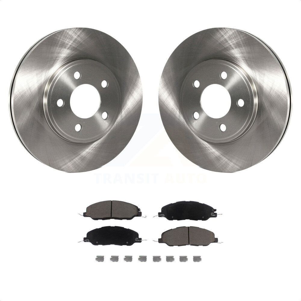 Front Disc Brake Rotors And Ceramic Pads Kit For 2009 Ford Mustang Bullitt K8C-100675 by Transit Auto