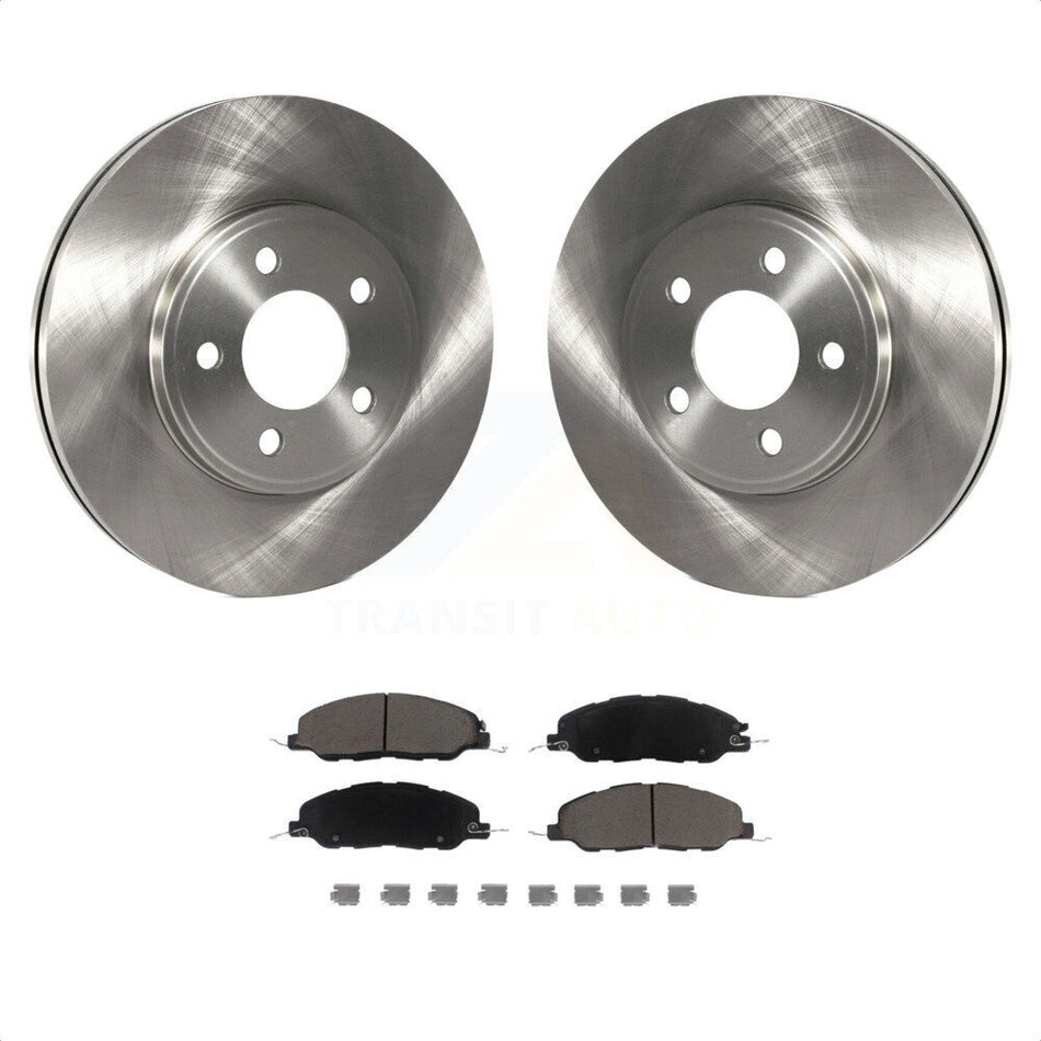 Front Disc Brake Rotors And Ceramic Pads Kit For 2009 Ford Mustang Bullitt K8C-100675 by Transit Auto