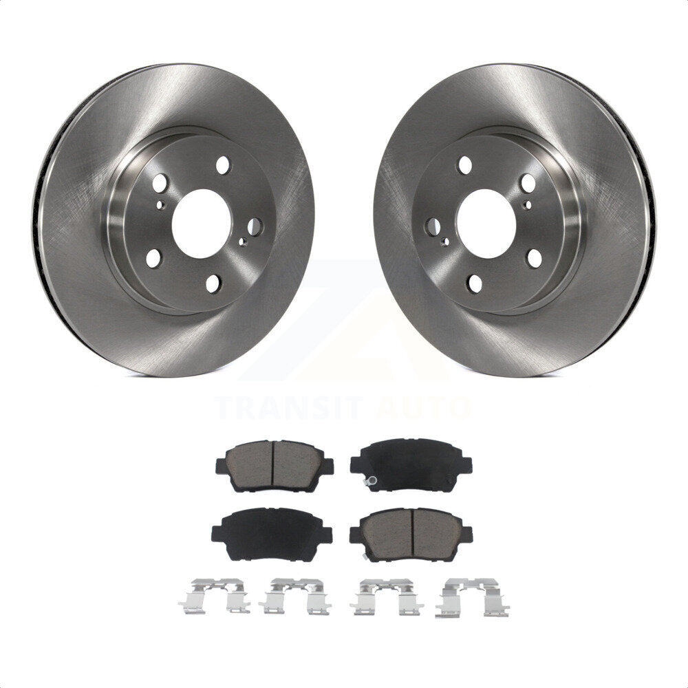 Front Disc Brake Rotors And Ceramic Pads Kit For 2004-2009 Toyota Prius K8C-100679 by Transit Auto