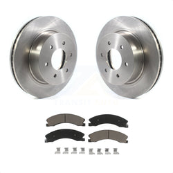 Front Disc Brake Rotors And Ceramic Pads Kit For 2016-2022 Nissan TITAN XD K8C-100685