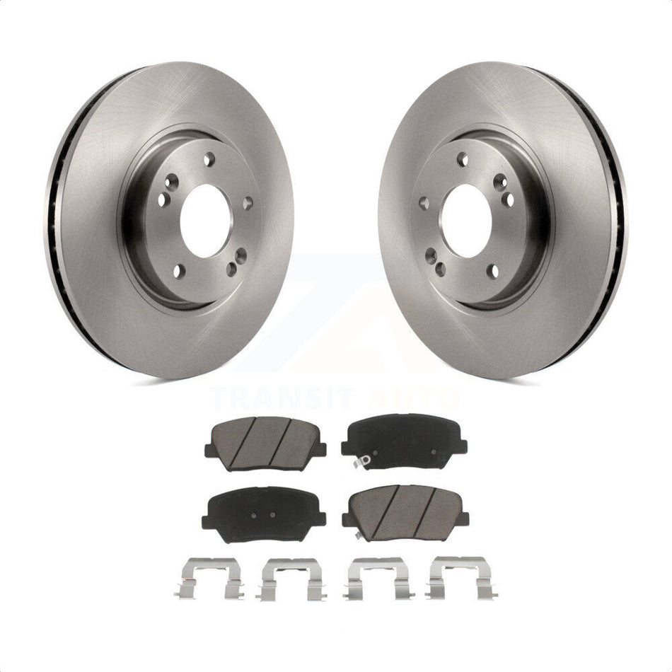 Front Disc Brake Rotors And Ceramic Pads Kit For 2014-2017 Kia Rondo K8C-100694 by Transit Auto