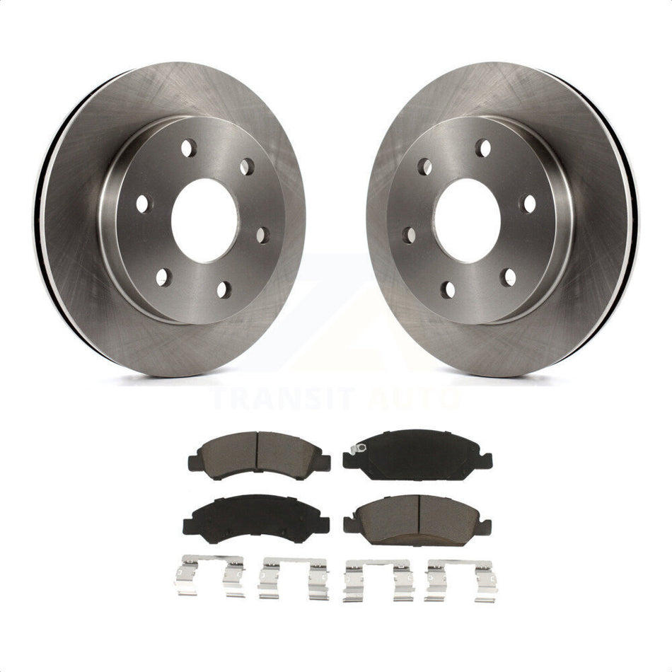 Front Disc Brake Rotors And Ceramic Pads Kit For 2007 GMC Sierra 1500 rear brakes K8C-100712 by Transit Auto