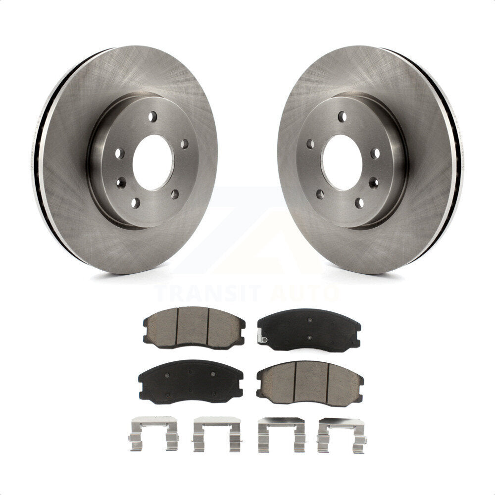 Front Disc Brake Rotors And Ceramic Pads Kit For Chevrolet Equinox Saturn Vue Captiva Sport Pontiac Torrent Suzuki XL-7 K8C-100717 by Transit Auto