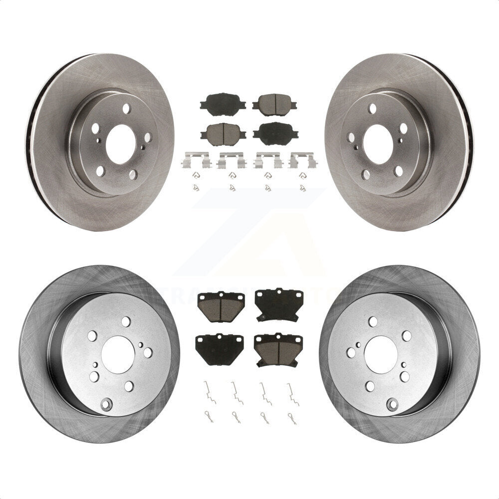 Front Rear Disc Brake Rotors And Ceramic Pads Kit For 2001 Toyota Celica GT K8C-100723 by Transit Auto