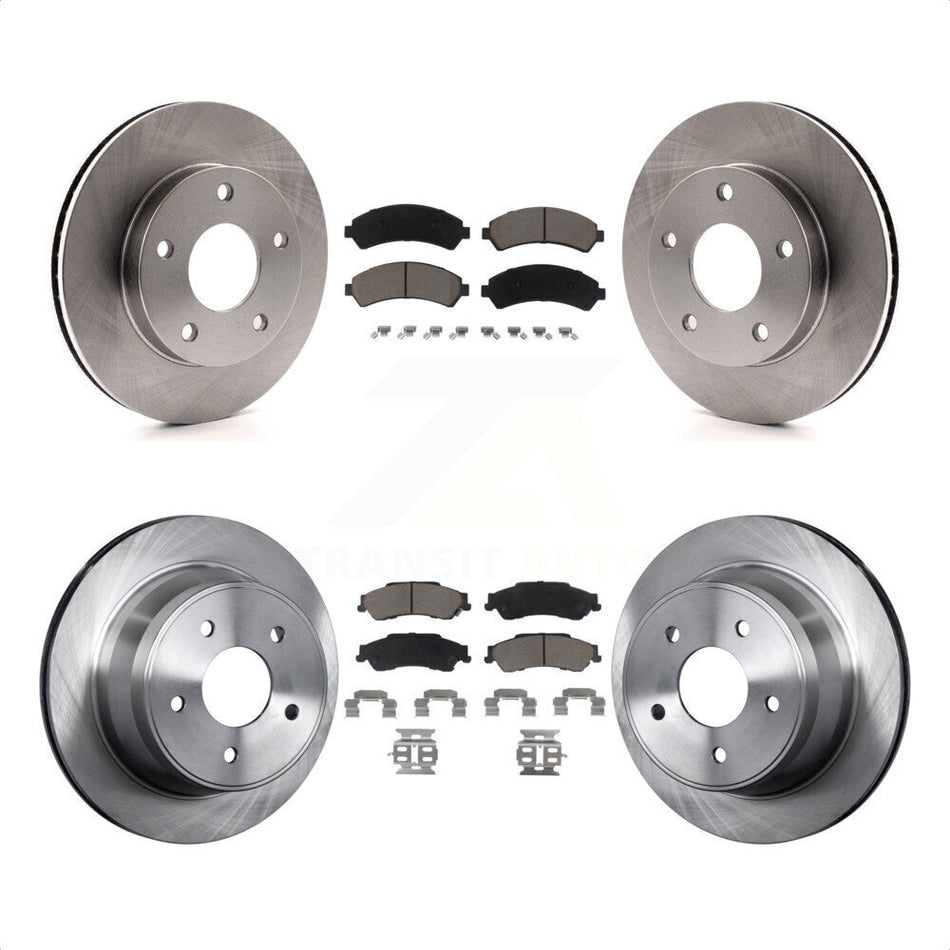 Front Rear Disc Brake Rotors And Ceramic Pads Kit For 1997-1997 Chevrolet Blazer GMC Jimmy K8C-100729 by Transit Auto