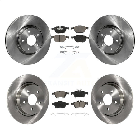 Front Rear Disc Brake Rotors And Ceramic Pads Kit For Volvo S40 C70 C30 V50 K8C-100744 by Transit Auto