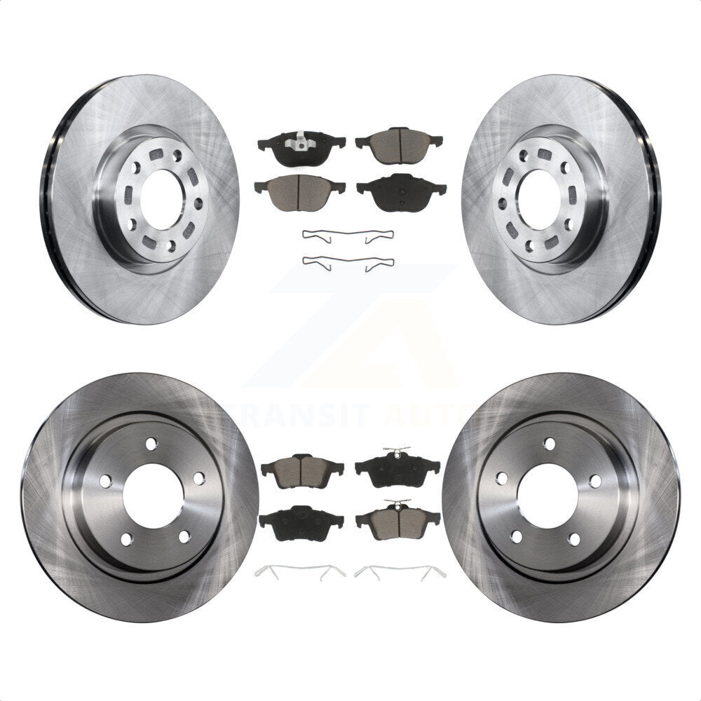 Front Rear Disc Brake Rotors And Ceramic Pads Kit For Mazda 3 Sport K8C-100746 by Transit Auto