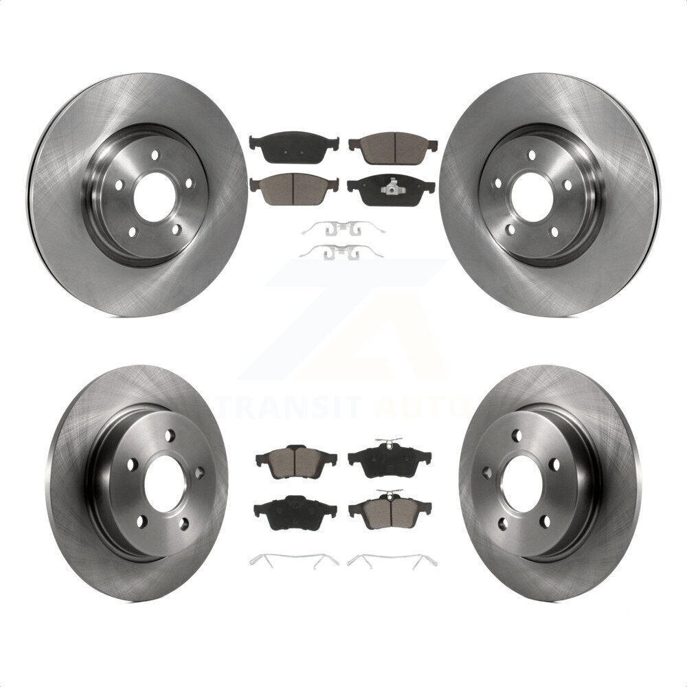 Front Rear Disc Brake Rotors And Ceramic Pads Kit For Ford Focus ST K8C-100758 by Transit Auto