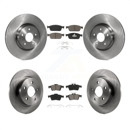 Front Rear Disc Brake Rotors And Ceramic Pads Kit For Ford Focus ST K8C-100758 by Transit Auto