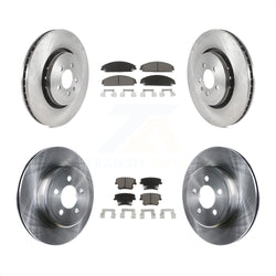 Front Rear Disc Brake Rotors And Ceramic Pads Kit For Dodge Charger With 355mm Diameter Rotor K8C-100769