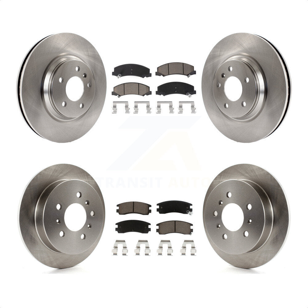 Front Rear Disc Brake Rotors And Ceramic Pads Kit For Buick LaCrosse Allure K8C-100785 by Transit Auto