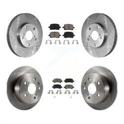 Front Rear Disc Brake Rotors And Ceramic Pads Kit For Toyota Camry Solara K8C-100834